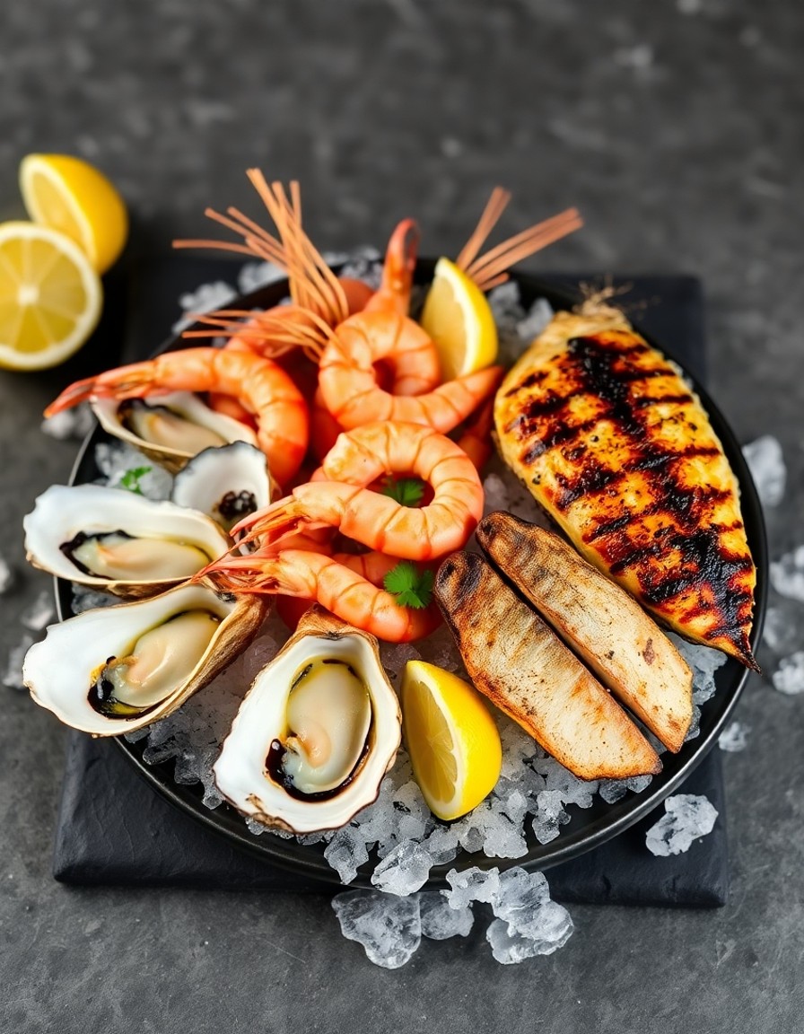 Seafood menu